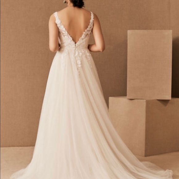 Wtoo by Watters Vielle Gown size 0 Ivory-Almond : bought at Anthropologie BHLDN - Picture 4 of 4